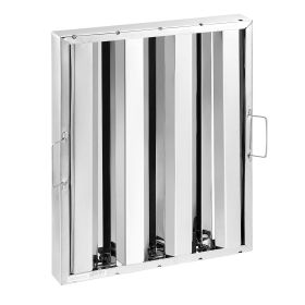 VEVOR 15.5Wx19.5H Inch Commercial Hood Filter Range Hood Baffle Stainless Steel